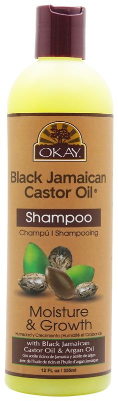 Okay Okay Black Jamaican Castor Oil Shampoo Moisture & Growth 355ml
