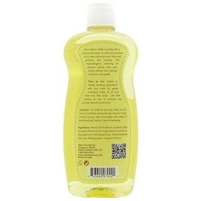 Olive Babies Health & Beauty Olive Babies Softening Baby Oil 355ml