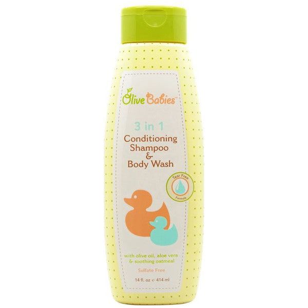 Olive Babies 3 in 1 Conditioning Shampoo & Body Wash 414ml