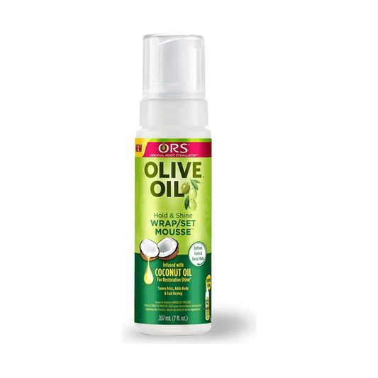 ORS Health & Beauty ORS Olive Oil Hold & Shine Wrap/Set Mousse Coconut Oil 7oz / 207ml