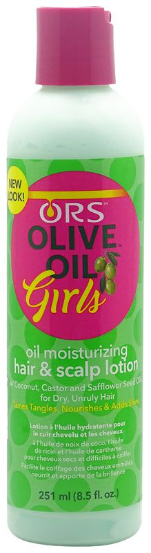 ORS Olive Oil Girls Oil Moisturizing Hair & Scalp Lotion 251ml | gtworld.be 