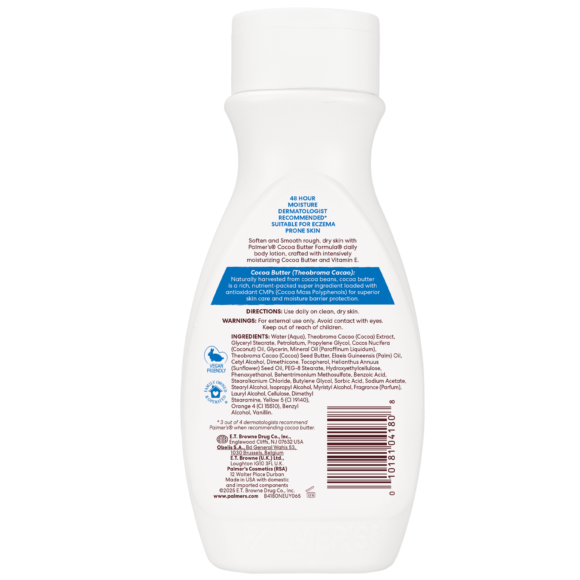 Palmer's Health & Beauty Palmer's Cocoa Butter Formula with Vitamin E Heals Softens 250/400ml