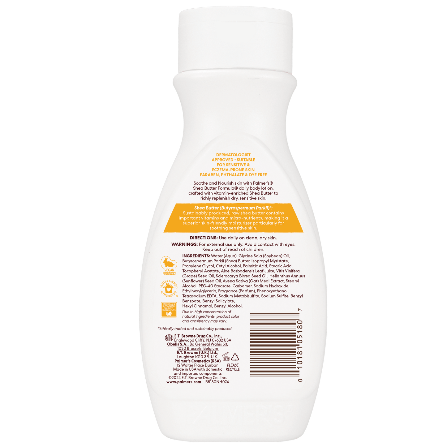 Palmer's Health & Beauty Palmer’s – Lait Corps au Beurre de Karité Brut 250ml / 400ml