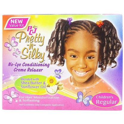 PCJ Health & Beauty PCJ Pretty n Silky No lye Conditioning Creme Relaxer, Children's Regular