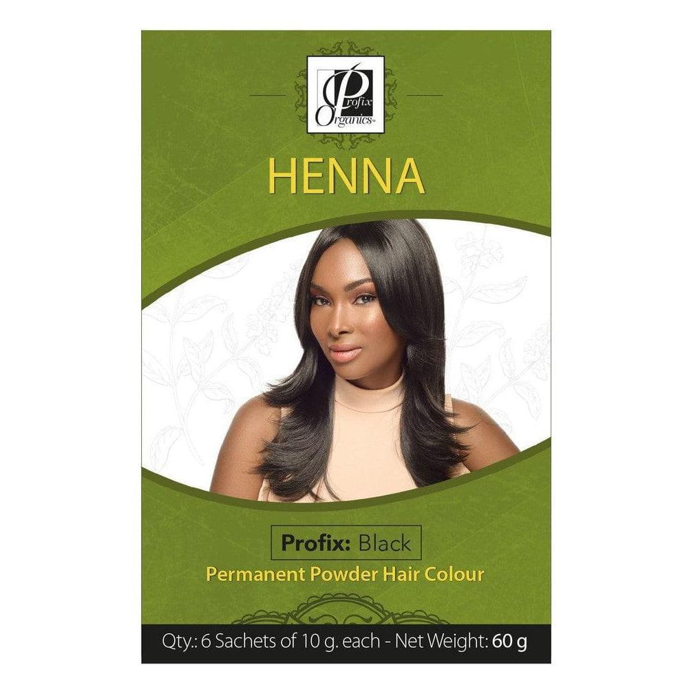 Profix Health & Beauty Profix Color Black Profix Organics Henna Permanent Powder Hair Colour 60g