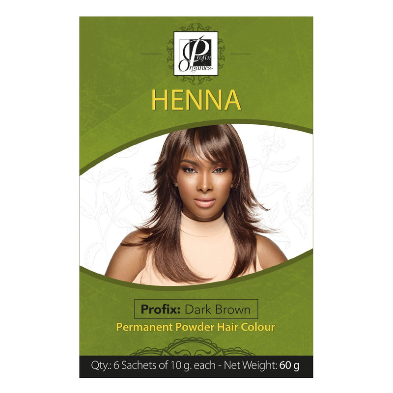 Profix Profix Dark Brown Profix Organics Henna Permanent Powder Hair Colour 60g
