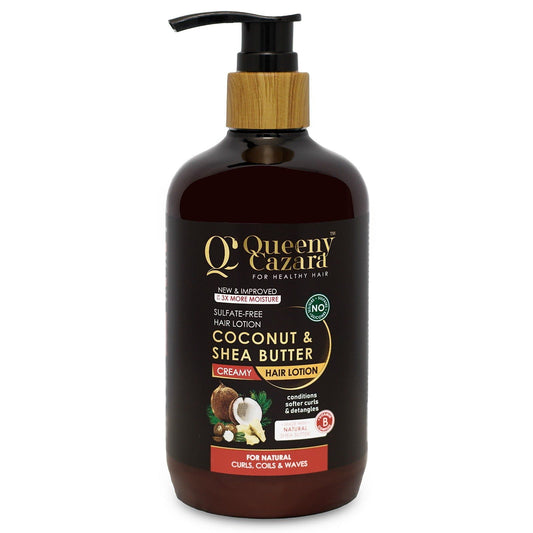 Queeny Cazara Health & Beauty Queeny Cazara Coconut & Shea Butter Hair Lotion 350 ml