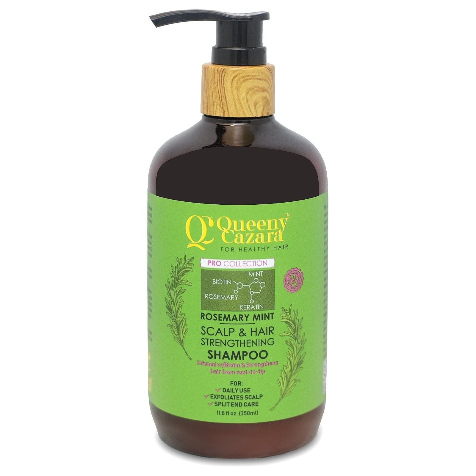 Queeny Cazara Health & Beauty Queeny Cazara Rosemary Mint Shampoo Sculp and Hair Strengthing  350 ml