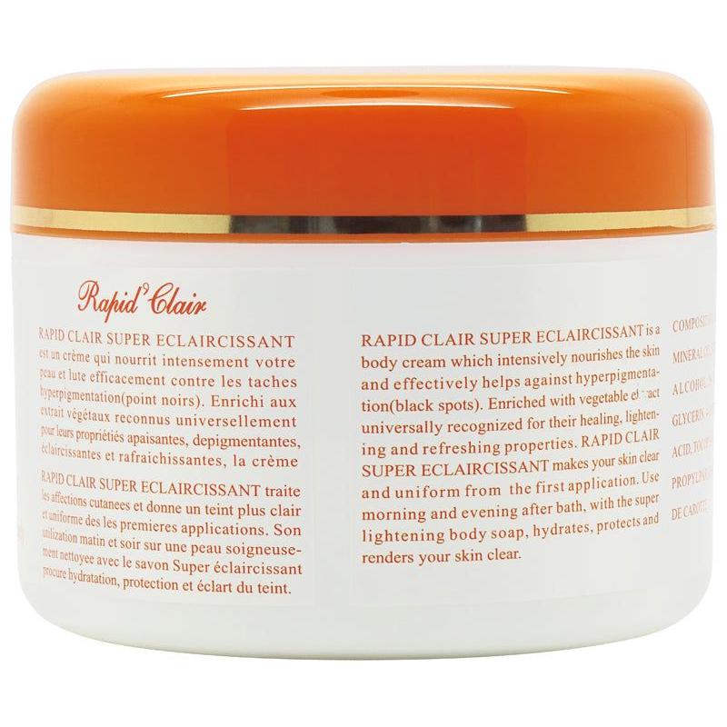 Rapid Clair Health & Beauty Rapid Clair Crème Corps Formule Avancée 500ml GT World of Beauty