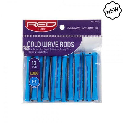 Red By kiss Cold Wave Rods  Long 1/4" 12pc  | gtworld.be 