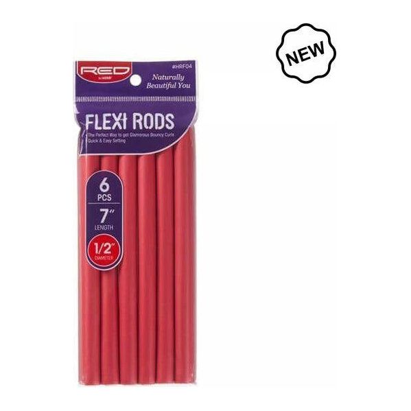 Red by Kiss Health & Beauty Red By Kiss Flexi Rods 7" 1/2" 6pcs pack Red Red By Kiss Flexi Rods