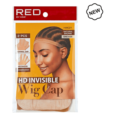 Red by Kiss Health & Beauty Red By Kiss HD Stocking Wig Cap 2pcs Natural Brown Red By Kiss HD Invisible Stocking Wig Cap