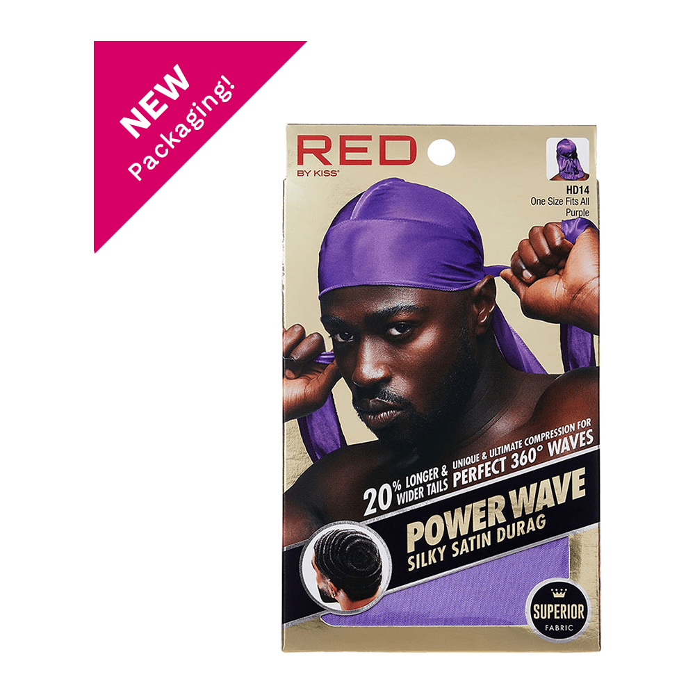 Red by Kiss Health & Beauty Red By Kiss Power Wave Silky Satin Durag _ Superior Fabric