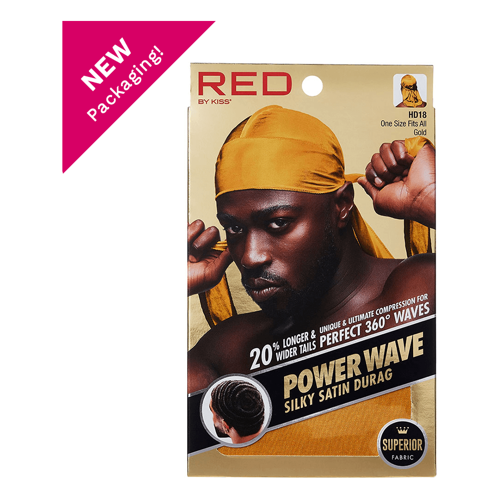 Red by Kiss Health & Beauty Red By Kiss Power Wave Silky Satin Durag _ Superior Fabric