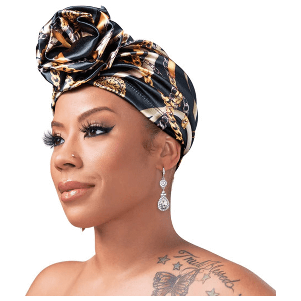 Red by Kiss Health & Beauty Red By Kiss Silky Luxe Keyshia Cole X Top Knot Luxury Turban Red By Kiss Silky Luxe Keyshia Cole X Top Knot Turban - Black/Luxury