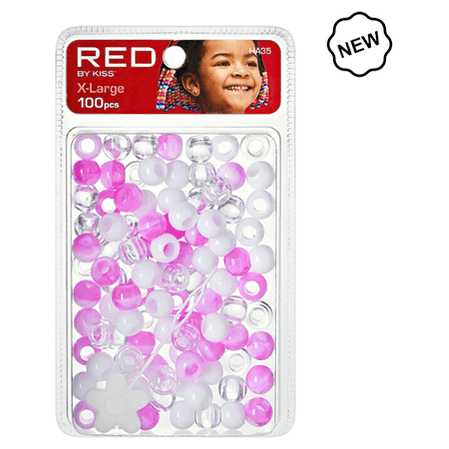 Red by Kiss Health & Beauty Red By Kiss XL Hair Beads 100pcs (Purple Ombre) Red By Kiss Regular Hair Beads 200pcs