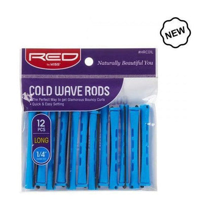 Red by Kiss Health & Beauty RED Cold Wave Rods  Long 1/4" 12pc Blue Red By kiss Cold Wave Rods Long 1/4" 12pc