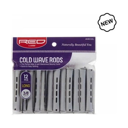 Red by Kiss Health & Beauty RED Cold Wave Rods Long  3/8" 12pc  Gray Red By kiss Cold Wave Rods Long 1/4" 12pc