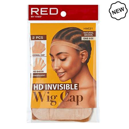 Red by Kiss Natural Brown Red By Kiss HD Invisible Stocking Wig Cap