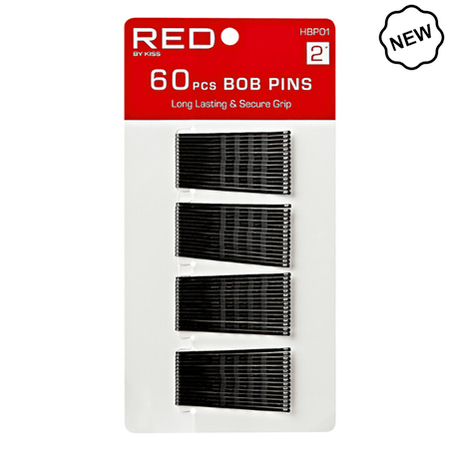 Red by Kiss Red By Kiss Bob Pins 2" 60Pcs Black