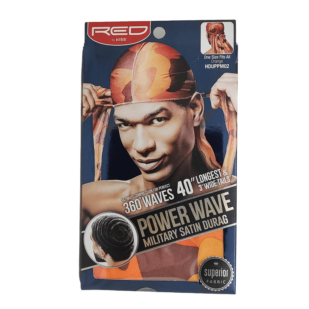 Red by Kiss RED By Kiss: Power Wave Military Durag - Orange