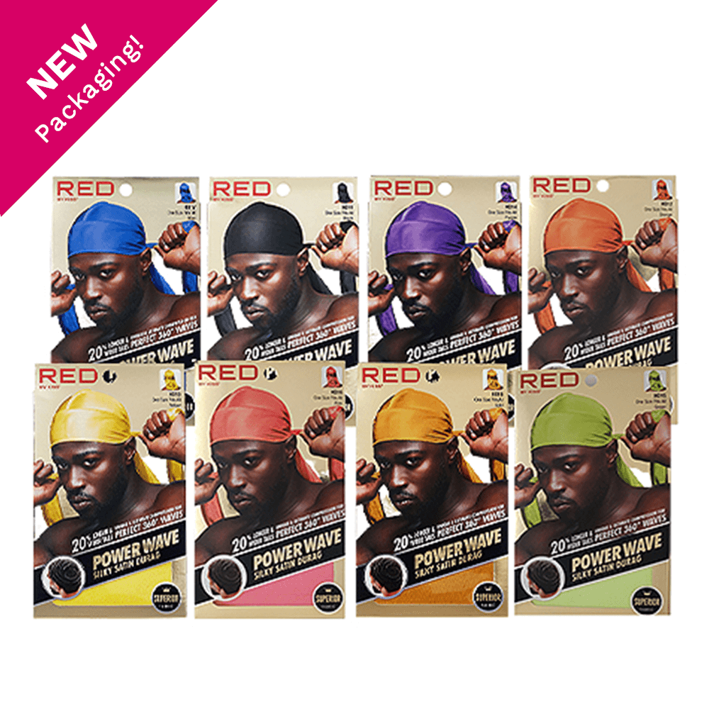 Red By Kiss Power Wave Silky Satin Durag _ Superior Fabric | gtworld.be 