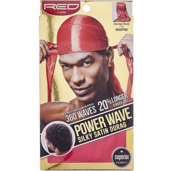 Red By Kiss Power Wave Silky Satin Durag _ Superior Fabric | gtworld.be 