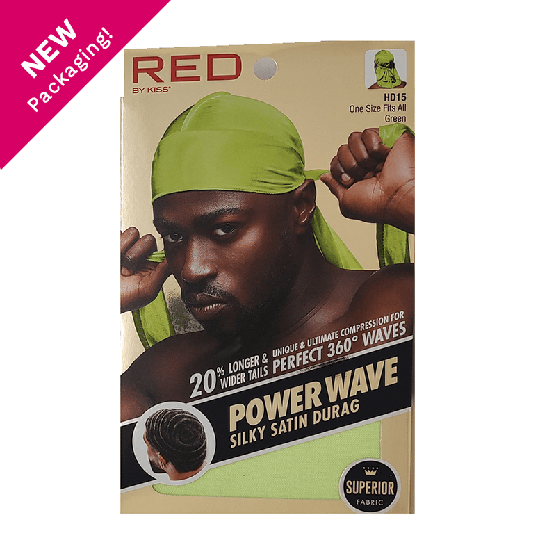 Red by Kiss Red By Kiss Power Wave Silky Satin Durag - Green Red By Kiss Power Wave Silky Satin Durag _ Superior Fabric