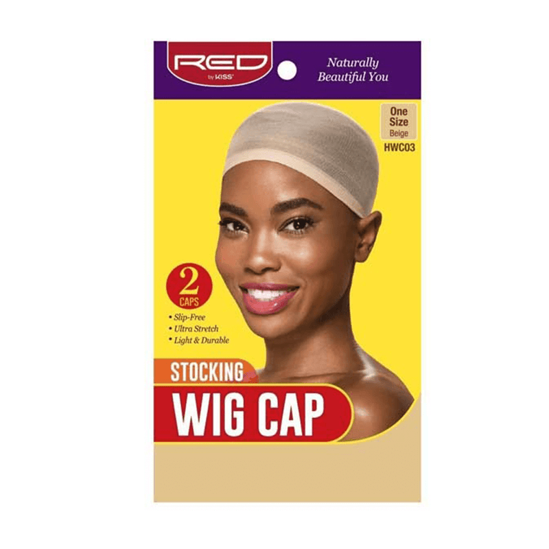 Red by Kiss Stocking Wig Cap Beige 2 Pcs In Pack HWCO3 Red By Kiss Wig/Weaving Caps