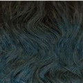 Sensationnel Schwarz-Blaugrün Mix Ombre #T1B/Dark Teal Sensationnel Instant Pony French Wave 30" Synthetic Hair