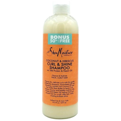 Shea Moisture Health & Beauty Shea Moisture Coconut & Hibiscus Curl & Shine Shampoo [Bonus 50% Free] 19.5 oz