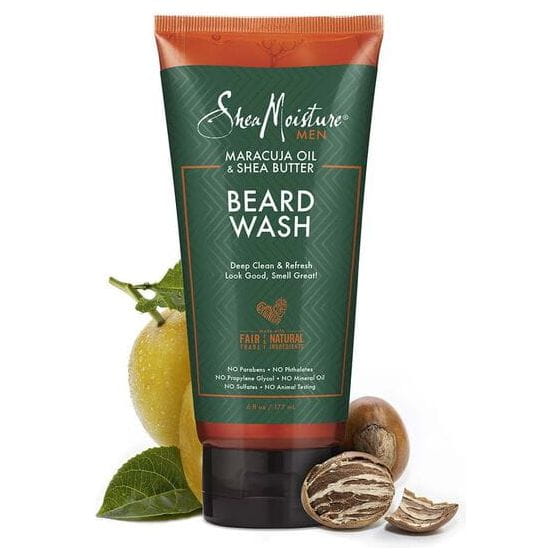 Shea Moisture Health & Beauty Shea Moisture Men Maracuja Oil&Shea Butter Beard Wash 177ml