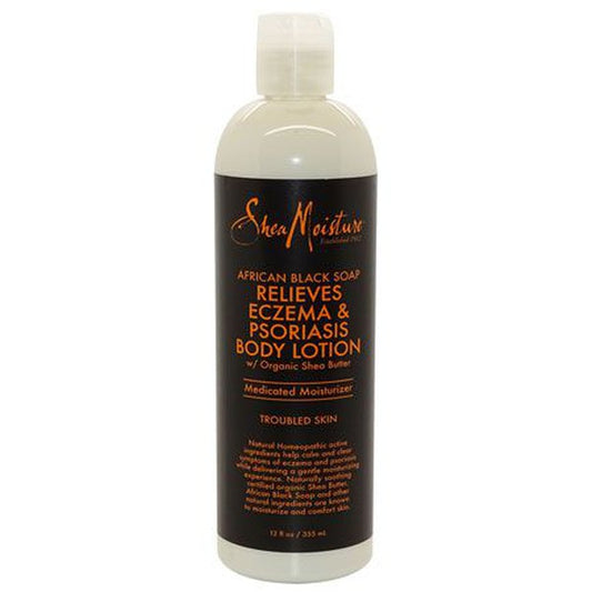 Shea Moisture African Black Soap Relieves Eczema & Psoriasis Body Lotion 355ml | gtworld.be 