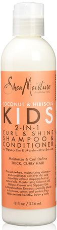 Shea Moisture Shea Moisture Coconut & Hibiscus 2 in 1 Curl & Shine Shampoo & Conditioner 236ml