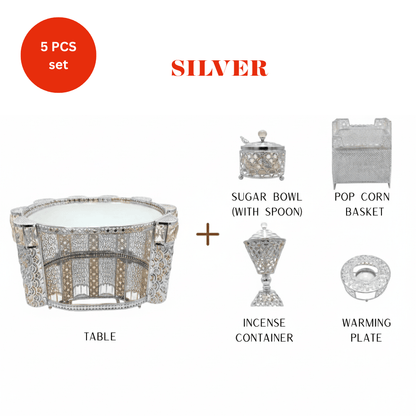 Shewhat Health & Beauty Shewhat 5pcs Rekebot Set Oval 2 (Gold & Silver)