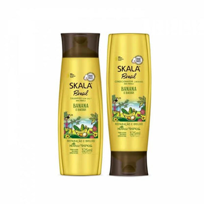 Skala Brasil Kit Banana E Bacuri Shampoo + Conditioner 650ml | gtworld.be 