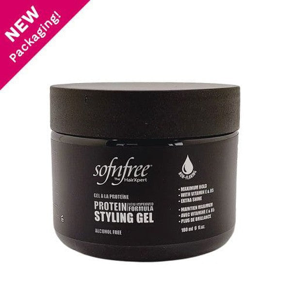 sofn'free Sofn'free Non Flaking Protein Styling Gel Black 177ml