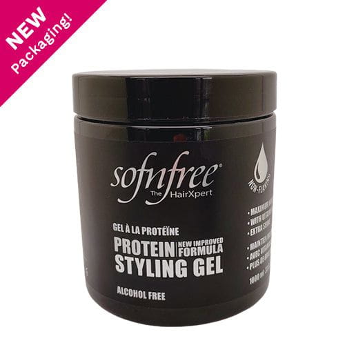sofn'free Sofn'free Non-Flaking Protein Styling Gel Black 946ml