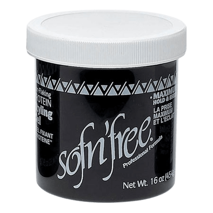 Sofn'free Non Flaking Protein Styling Gel Black (6/16/32) oz