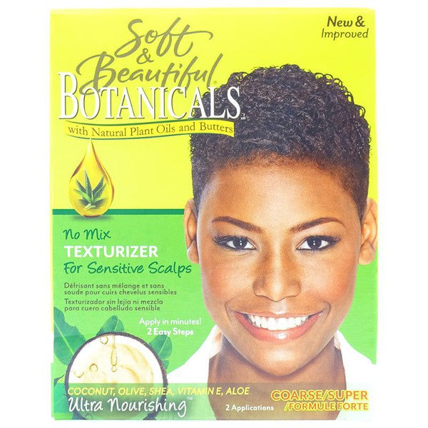 Soft & Beautiful Soft and Beautiful Botanicals No Mix Texturizer Coarse, 2 Applications