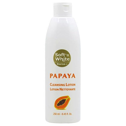 Soft'n White Health & Beauty Soft & White Swiss Papaya Cleansing Lotion 250ml