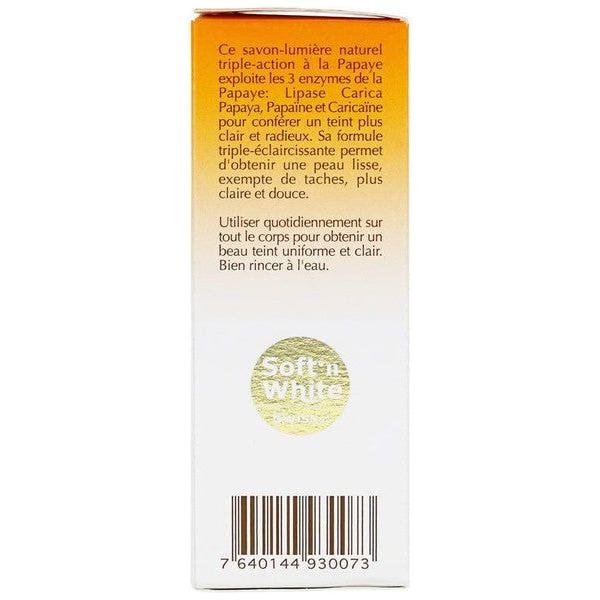 Soft'n White Health & Beauty Swiss Soft n White Papaya Lightening Soap 200g