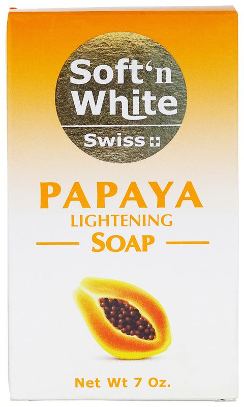 Soft'n White Swiss Soft n White Papaya Lightening Soap 200g