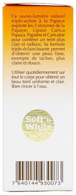 Soft'n White Swiss Soft n White Papaya Lightening Soap 200g