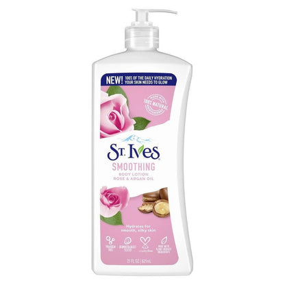 St.Ives Health & Beauty St.Ives Rose and Argan Oil Smoothing Body Lotion 621ml