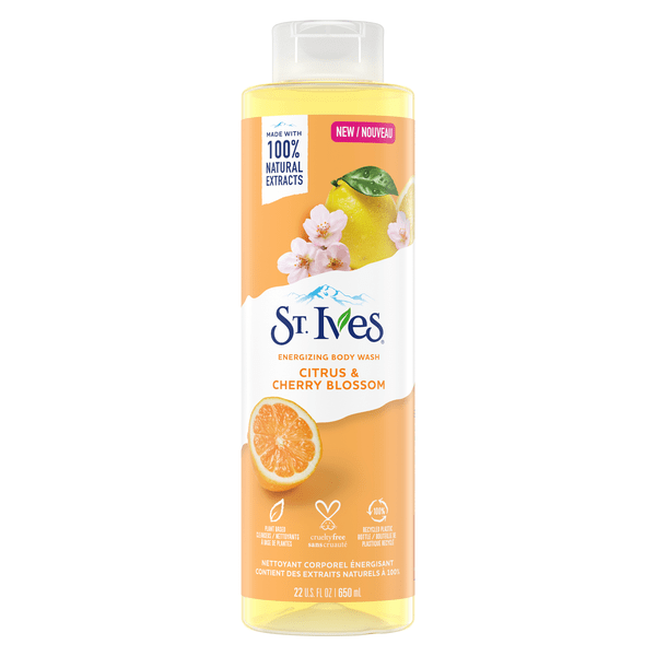 St.Ives St.Ives Energizing Body Wash Cirtus Cherry & Cherry Blossom 22 Oz