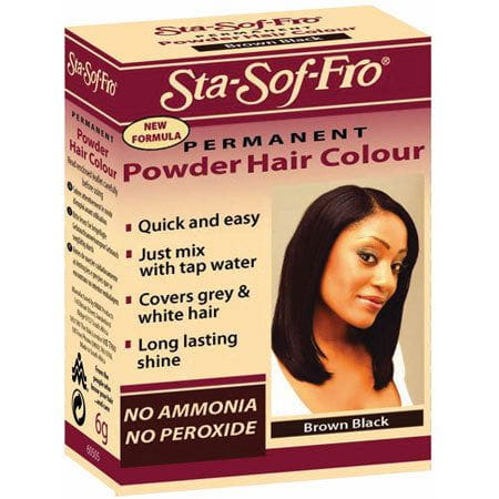 Sta-Sof-Fro Sta-Sof-Fro permanent Pulver-Haarfarbe, Braun Schwarz