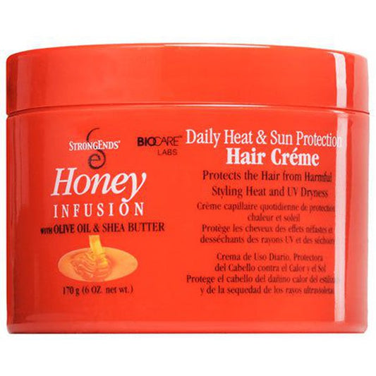 StrongEnds Strong Ends Honey Infustion Daily Heat & Sun Protection Hair Creme 170g