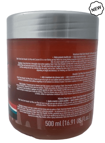 Stylin Dredz Maximum Hold Dark Mouldin' Gel Wax With Coconut Oil 500 ml | gtworld.be 