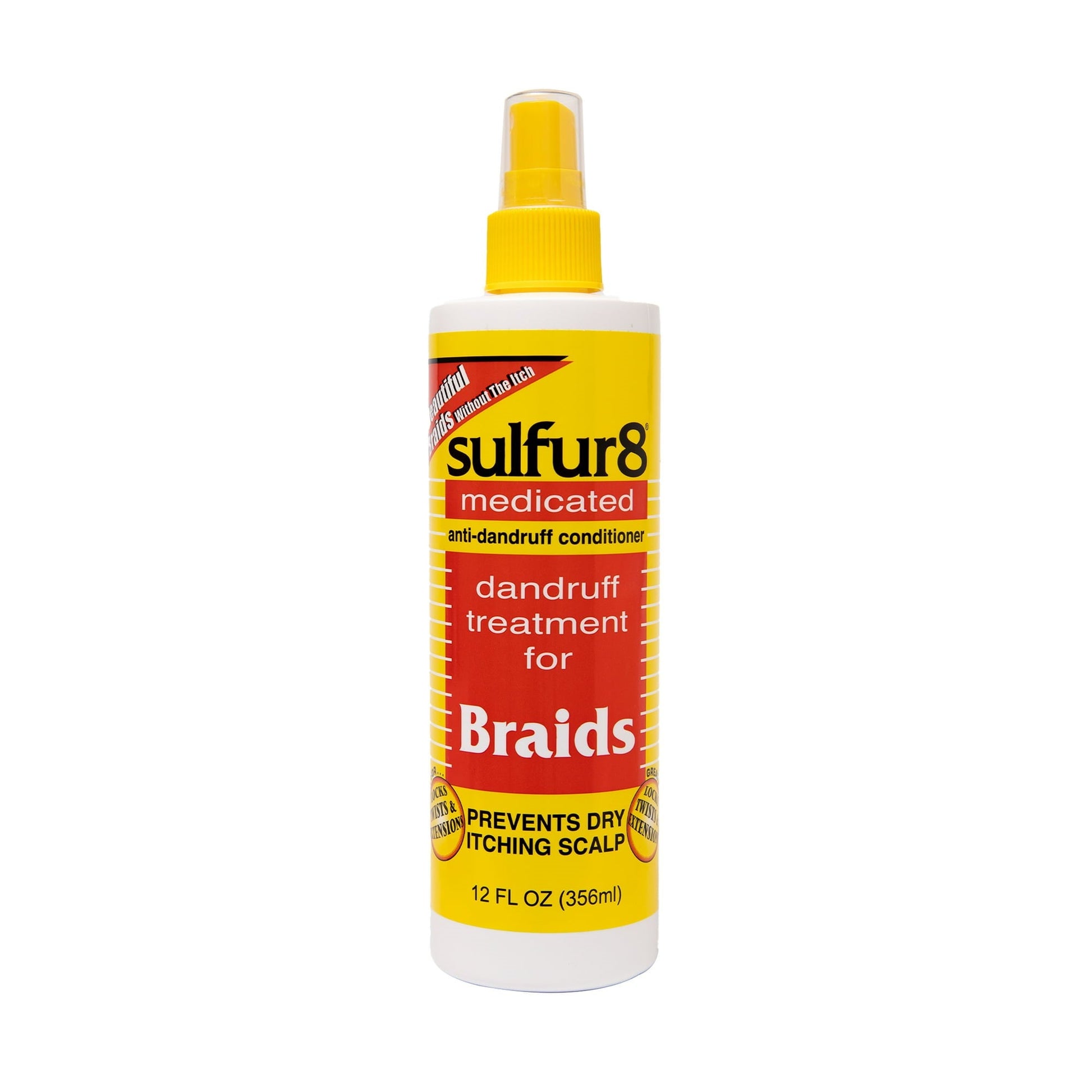 sulfur8 Health & Beauty Sulfur 8 - Traitement médicamenteux antipelliculaire pour tresses, spray 12oz